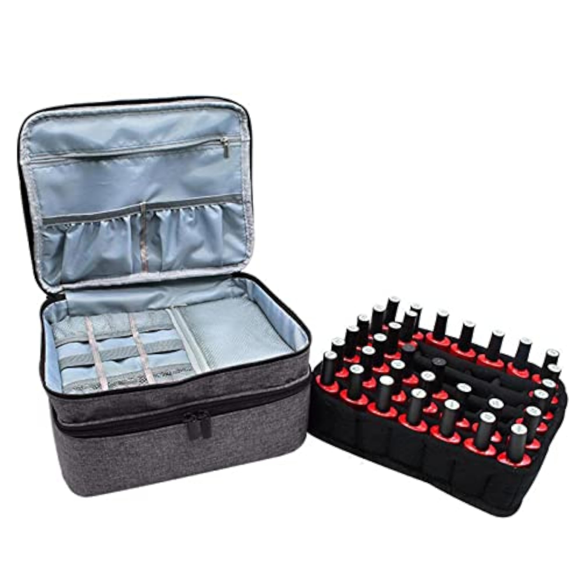 Nail Polish Holder Storage Case Box Organizer for 30 Bottles